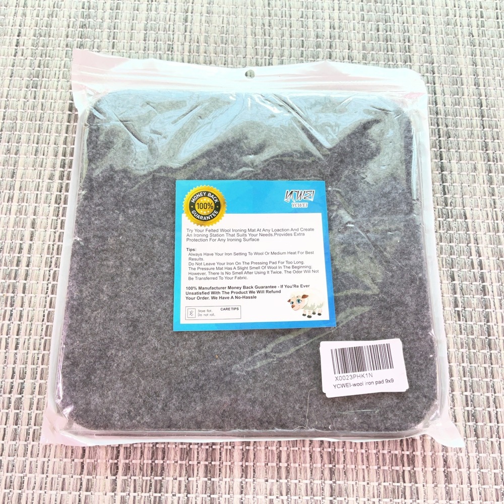 Portable 9" x 9" Wool Pressing Mat - Ironing Pad for Quilting And Crafts